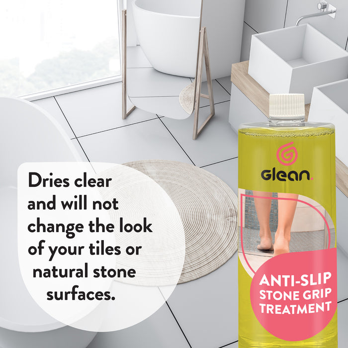Anti-Slip Stone Grip Treatment | Increases Tile & Stone Traction | 500ml & 1 Litre