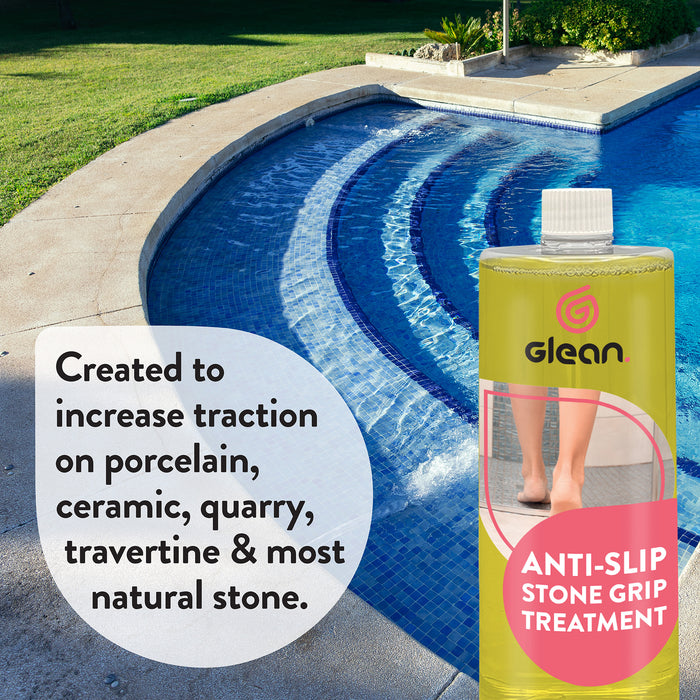 Anti-Slip Stone Grip Treatment | Increases Tile & Stone Traction | 500ml & 1 Litre