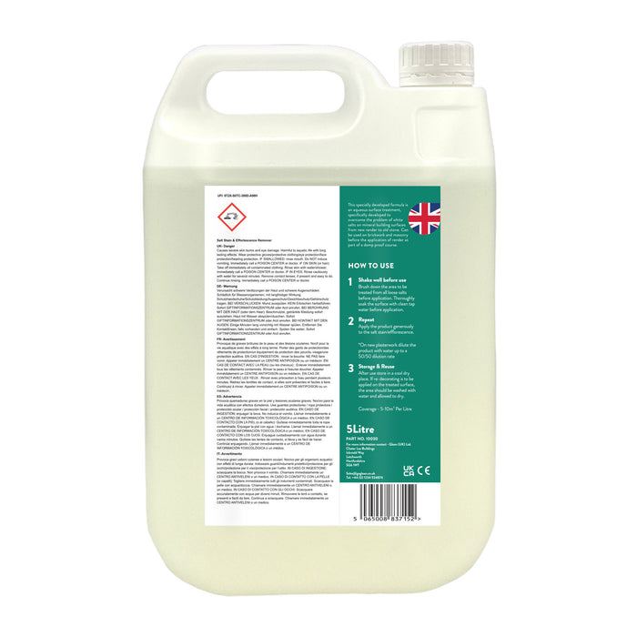 Salt Stain & White Efflorescence Remover | Ready-to-Use for Concrete, Brick & Walls