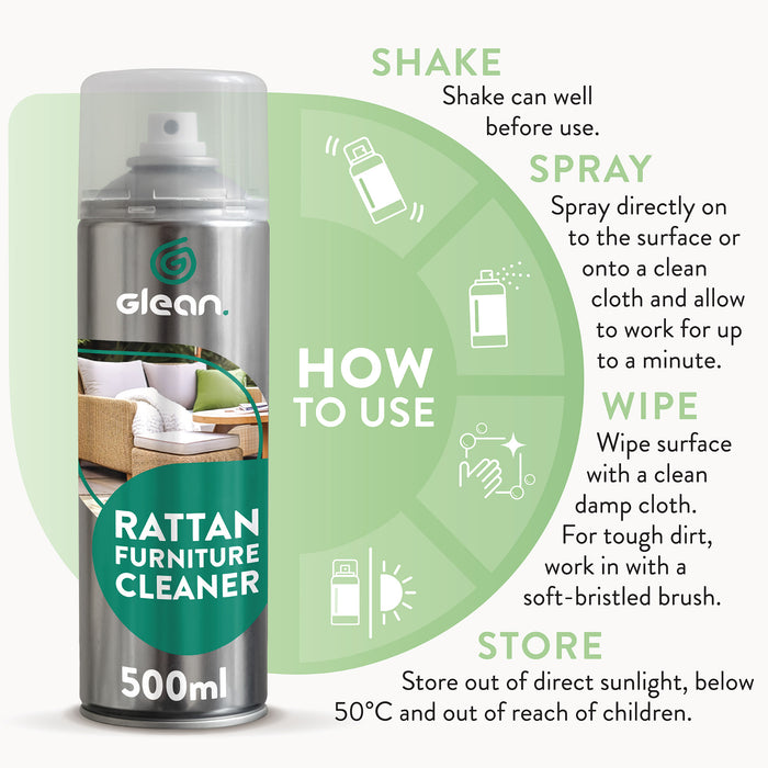 Rattan Furniture Foaming Cleaner 500ml | GLEAN