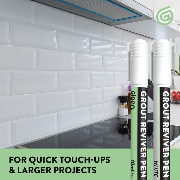 Grout Reviver Pens | White | 2 x 10ml