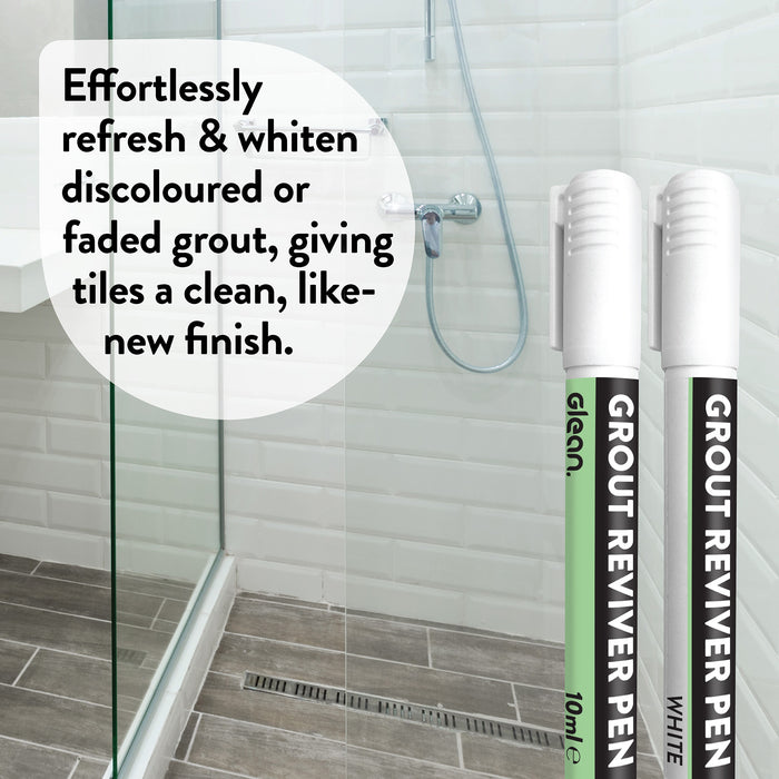 Grout Reviver Pens | White | 2 x 10ml