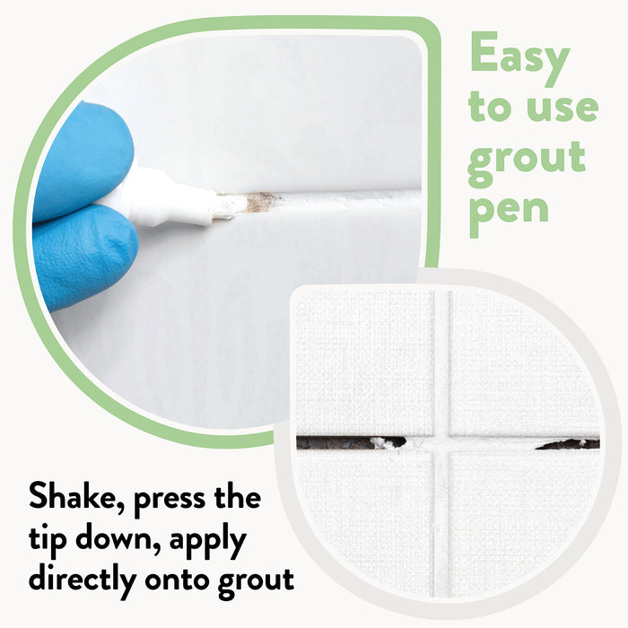 Grout Reviver Pens | White | 2 x 10ml