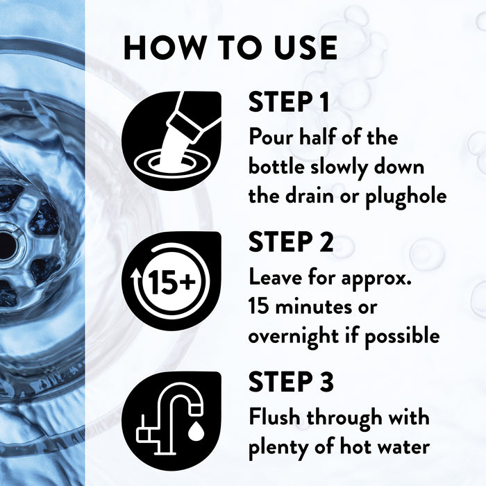 Drain Unblocker Liquid | 500ml & 1 Litre