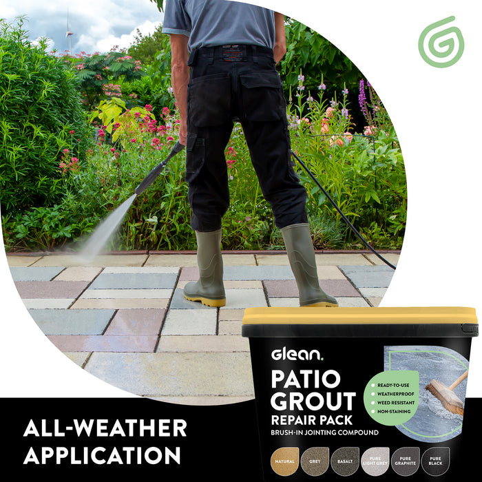 Patio Grout Repair Pack - Brush In Jointing Compound | GLEAN
