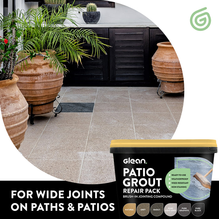 Patio Grout Repair Pack - Brush In Jointing Compound | GLEAN