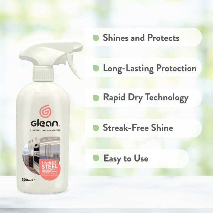 Stainless Steel Cleaner & Polish Spray | GLEAN