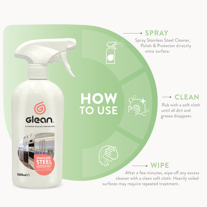 Stainless Steel Cleaner & Polish Spray | GLEAN