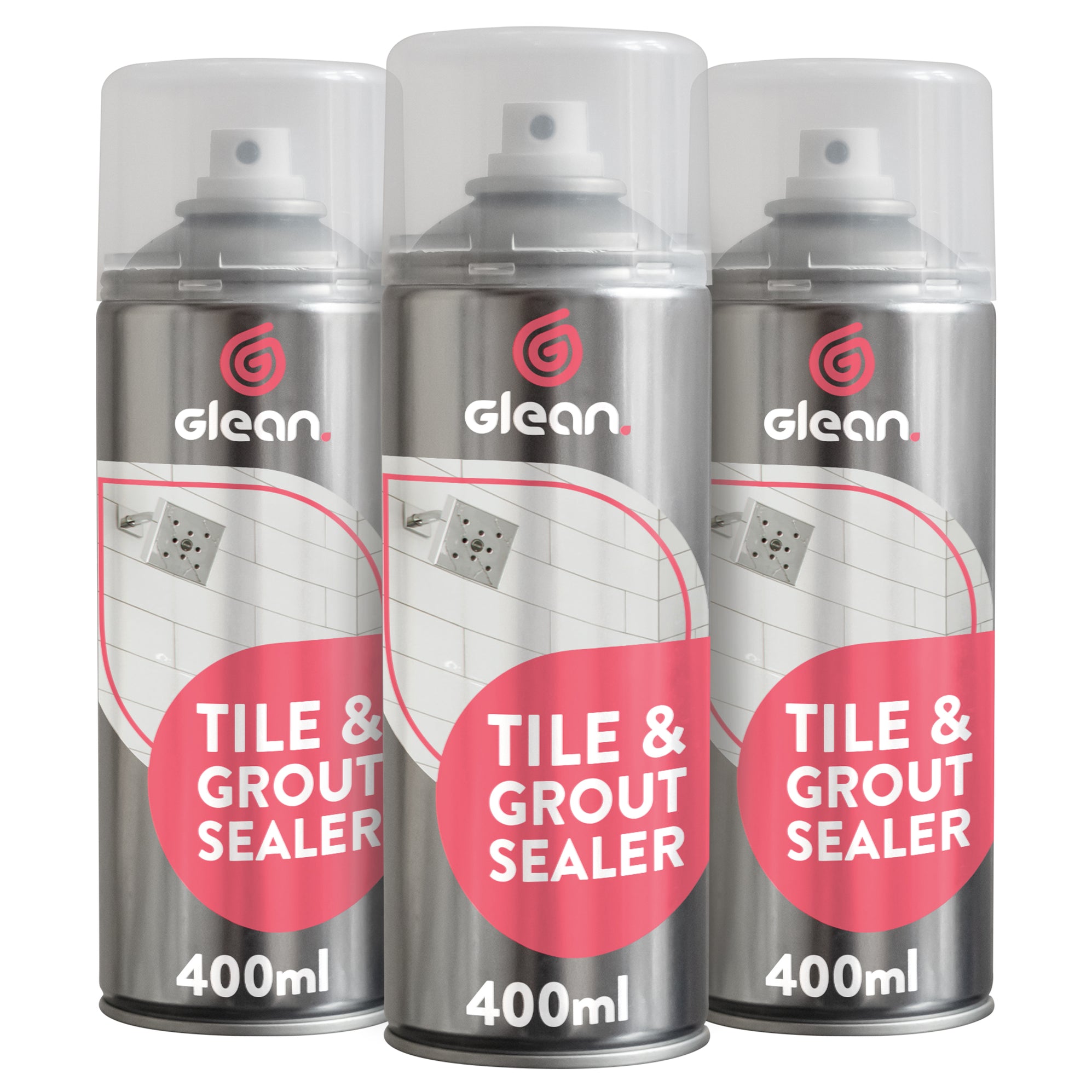 Tile & Grout Sealer Aerosol 400ml | Clear Waterproof Grout Protector ...