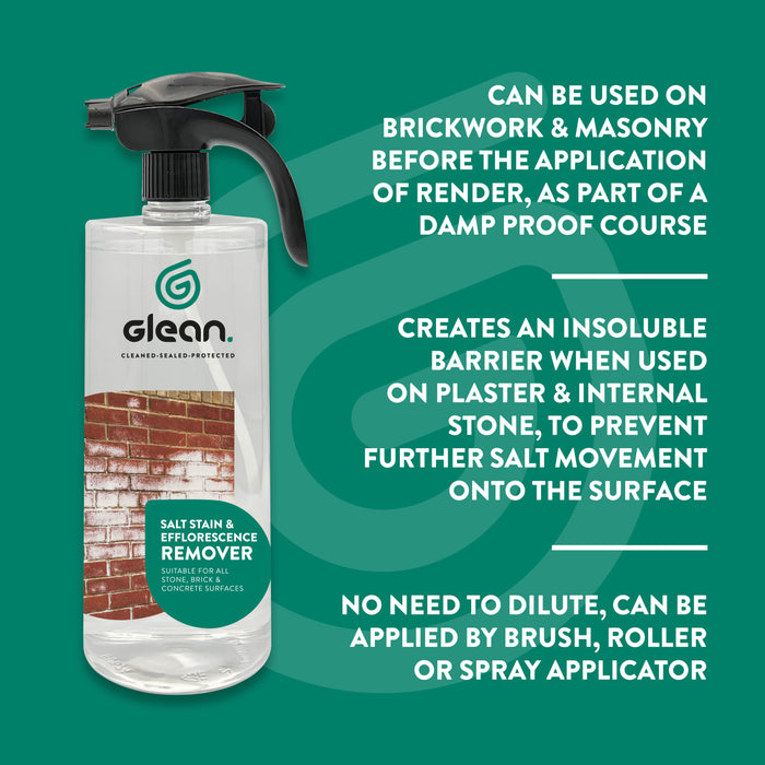 Salt Stain & White Efflorescence Remover | Ready-to-Use for Concrete, Brick & Walls